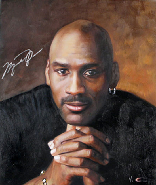 Upper-Deck-Authenticated-Suite-One-of-One-Michael-Jordan-Signed-Painting-Goodwin-Champions