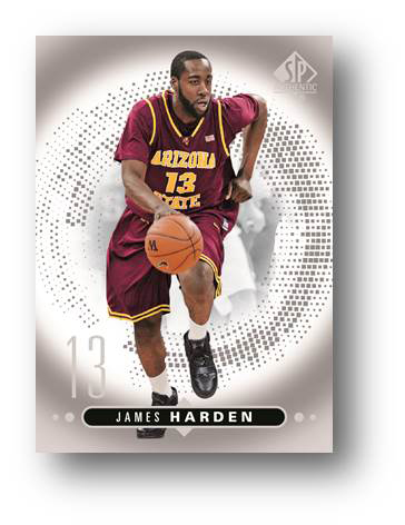 James Harden SP Authentic Basketball Card