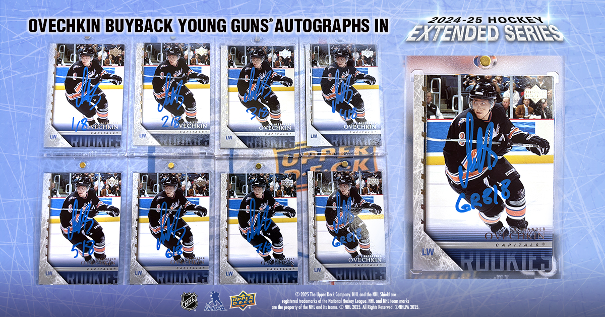 Ovechkin Buyback Young Guns® Autographs in 2024-25 Extended Series