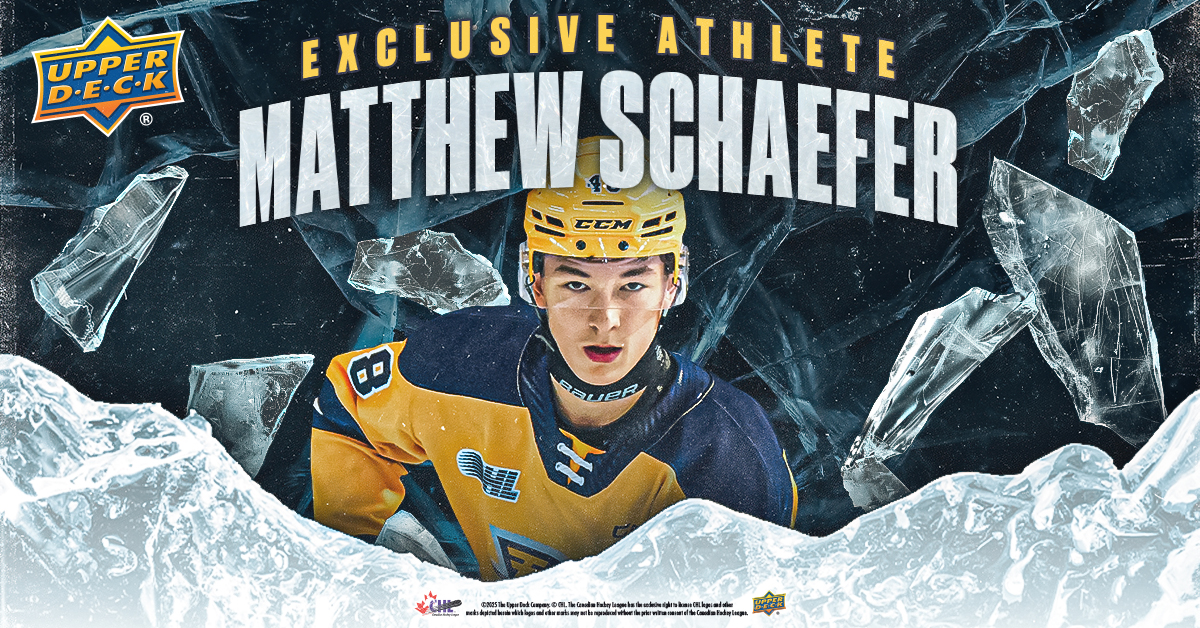 UPPER DECK ANNOUNCES EXCLUSIVE TRADING CARD, MEMORABILIA DEAL WITH PROJECTED NUMBER ONE OVERALL 2025 UPPER DECK NHL DRAFT™ PICK MATTHEW SCHAEFER
