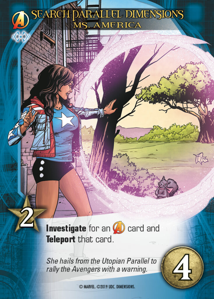 Legendary Dimensions Ms America Hero Card Uncommon