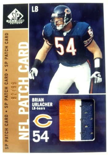 2003-Gameused-Patch-Brian-Urlacher-Chicago-Bears-Upper-Deck