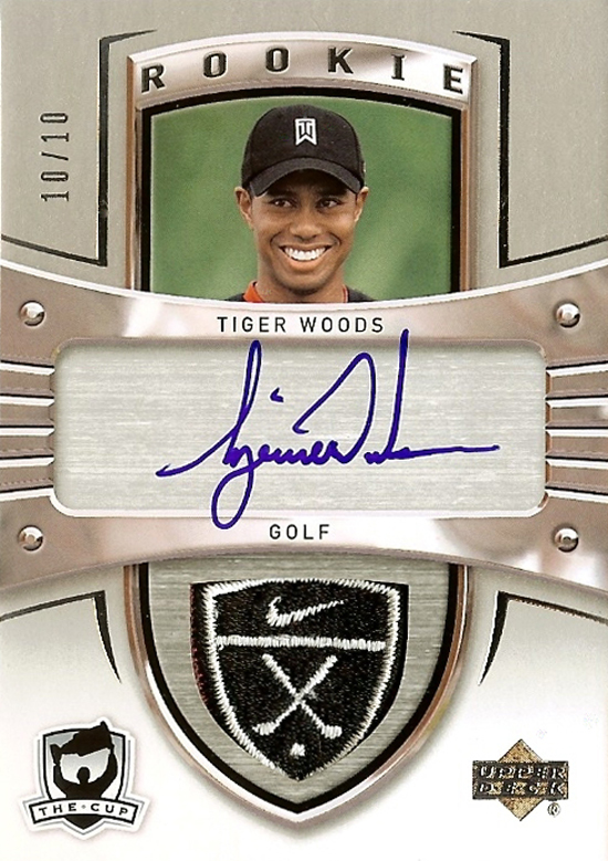 2009-10-NHL-The-Cup-Tiger-Woods-Autograph-Patch-Retro-Rookie-Card