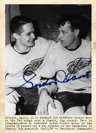 2011-Parkhurst-Champions-Gordie-Howe-Wire-Photo-Autograph-Parallel