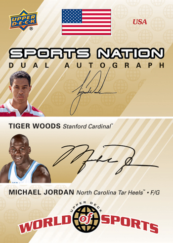 2011-Upper-Dec-World-of-Sport-Sports-Nation-Dual-Autograph-Tiger-Woods-Michael-Jordan-Card