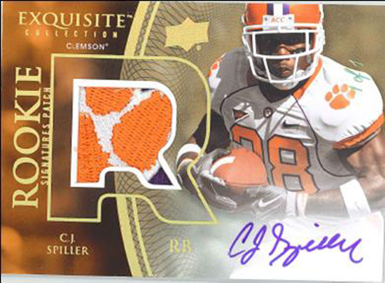 2011-Upper-Deck-Exquisite-Football-Rookie-Signature-Patch-CJ-Spiller