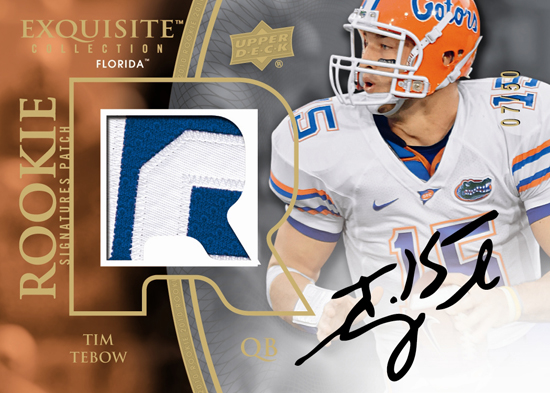 2011-Upper-Deck-Exquisite-Football-Rookie-Signature-Patch-Tim-Tebow