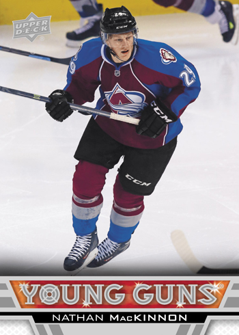 2013-14-NHL-Upper-Deck-Series-One-Young-Guns-Rookie-Card-Nathan-MacKinnon-Colorado-Avalanche