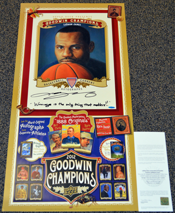 2013-Diamond-Club-Event-LeBron-James-Autograph-Goodwin-Poster