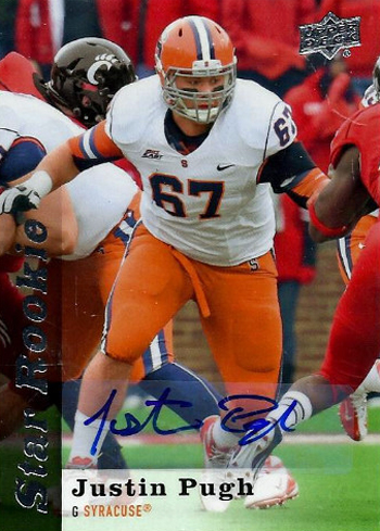 2013-Upper-Deck-Football-Autograph-Star-Rookie-Justin-Pugh