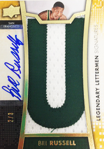 2014-15-Upper-Deck-Letterman-Basketball-Legendary-Signature-Bill-Russell