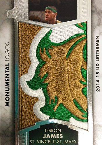 2014-15-Upper-Deck-Letterman-Basketball-Monumental-Logo-Patch-LeBron-James