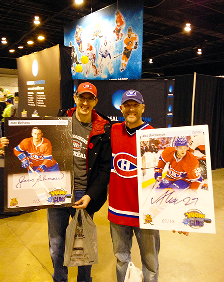 2014-Fall-Sportscard-Memorabilia-Expo-Upper-Deck-Booth-Big-Pull-Montreal-Canadiens-Blow-Ups