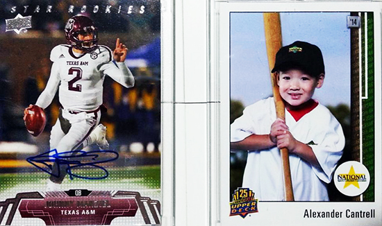 2014-National-Sports-Collectors-Convention-Upper-Deck-Autographs-Johnny-Manziel-Personalized-Cards-Father-Son-Kids-Memories