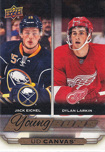 2015-16-NHL-Upper-Deck-Young-Guns-Canvas-Jack-Eichel-Rookie-Card-Dylan-Larkin