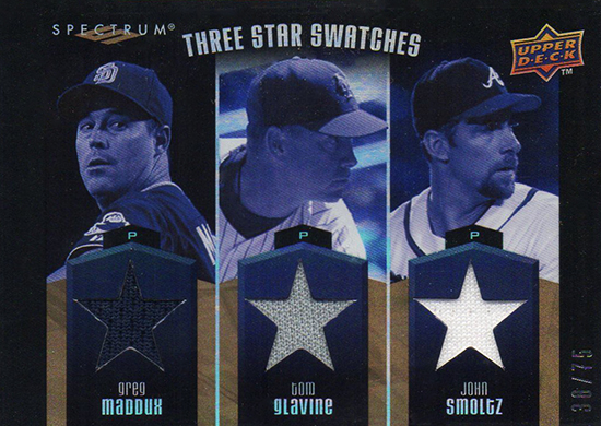 2015-Baseball-Hall-of-Fame-John-Smoltz-Spectrum-Maddux-Glavine-Jersey-Card