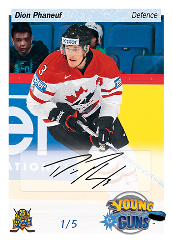 2015-Upper-Deck-25th-Anniversary-Young-Guns-Tribute-Dion-Phaneuf