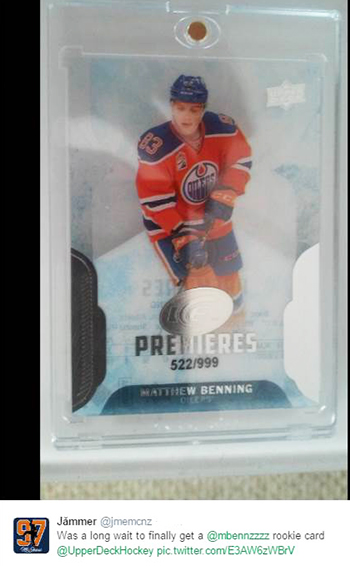 2016-17-NHL-Upper-Deck-Ice-Matt-Benning-Edmonton-Oilers-Rookie-Card