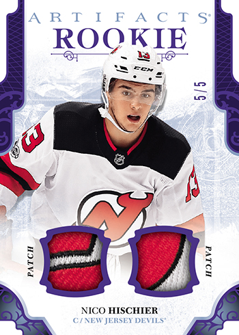 2017-18-NHL-Upper-Deck-Artifacts-Rookie-Redemption-Patch-Patch-Nico-Hischier