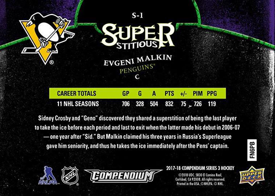 2017-18-Upper-Deck-Compendium-Superstitious-Stuperstition-S1-Evgeni-Malkin-Back