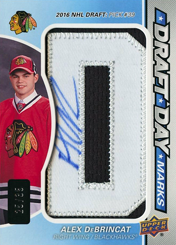 2017-18-Upper-Deck-NHL-SP-Game-Used-Rookie-Draft-Day-Autogrpah-Alex-DeBrincat