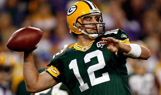 Aaron Rodgers Winging It Green Bay Packers QB Aaron Rodgers