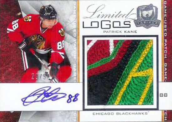 Chicago-Blackhawks-09-10-NHL-Upper-Deck-The-Cup-Patrick-Kane-Limited-Logos-Patch-Autograph-Card