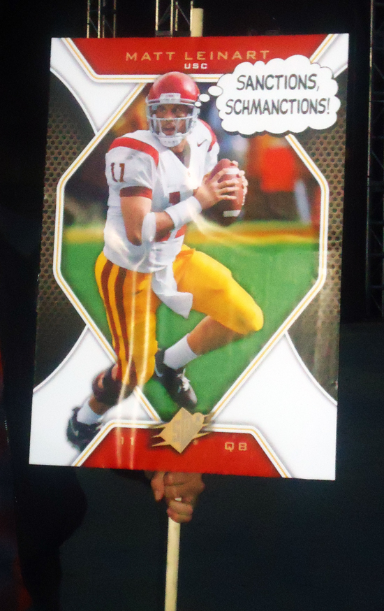 ESPN-College-GameDay-Sign-Upper-Deck-USC-Matt-Leinart-Sanctions