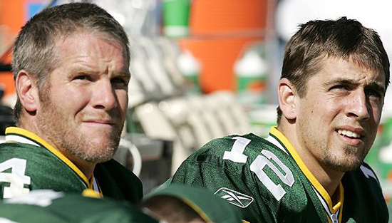 Favre and Rodgers Hanging Brett Favre and Aaron Rodgers Hanging Out