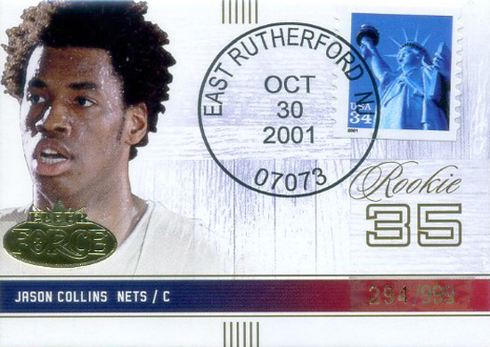 First-Gay-Athlete-Jason-Collins-2001-02-Fleer-Force-Rookie-Stamp-Card