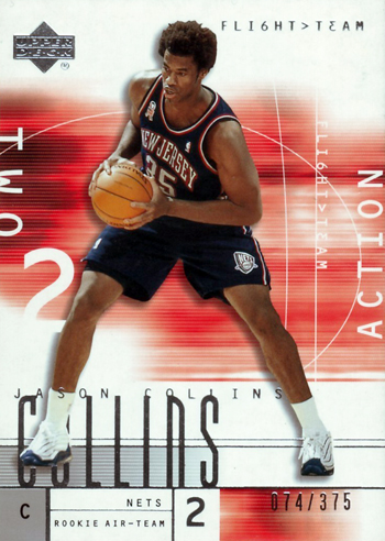 First-Gay-Athlete-Jason-Collins-2001-02-Flight-Team-Rookie-Action-Card