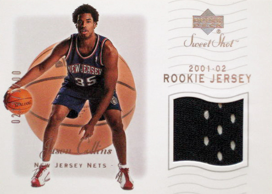 First-Gay-Athlete-Jason-Collins-2001-02-Sweet-Short-Rookie-Jersey-Card
