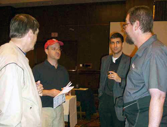 HS1 - UD Staffers Mike Phillips and Jason Masherah talk to two Customers