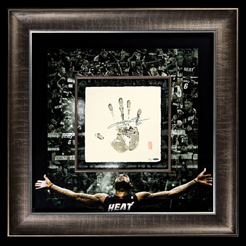 Miami-Heat-2012-LeBron-James-NBA-MVP-Tegata-Japanese-Signed-Handprint-Rare-UDA Miami Heat LeBron James Tegata Autograph