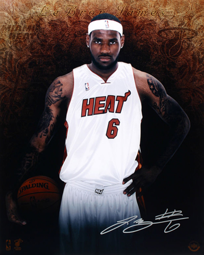 Miami-Heat-2012-LeBron-James-Welcome-to-Miami-Autographed-Authentic-Photo Welcome to Miami LeBron James