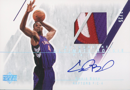 Miami-Heat-Upper-Deck-Chris-Bosh-Autograph-Rookie-Patch-Basketball-Card Miami Heat Chris Bosh Autographed Rookie Patch