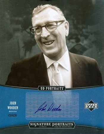 NBA-John-Wooden-UD-Portraits-Autograph-Card
