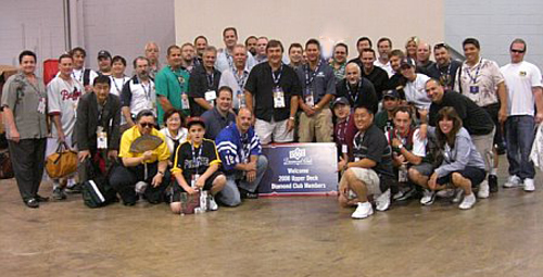 Upper Deck’s Diamond Club members at a card show