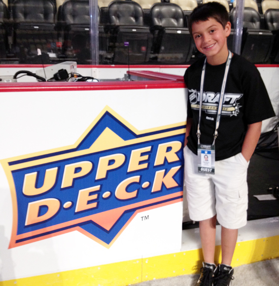 Sal-Cerilli-Upper-Deck-Draft-Runner-NHL-Board Draft Runner Upper Deck Sign