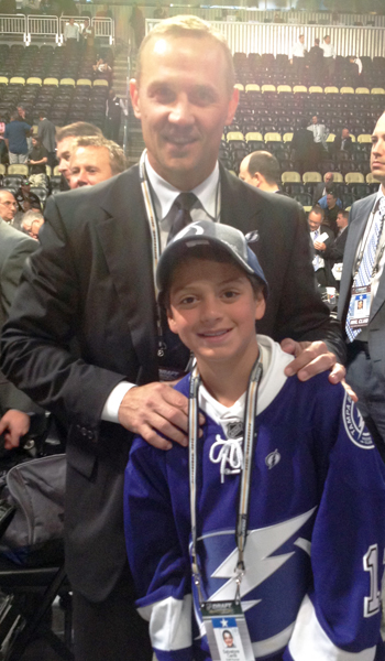 Sal-Cerilli-Upper-Deck-Draft-Runner-NHL-Steve-Yzerman Upper Deck Draft Runner with Steve Yzerman