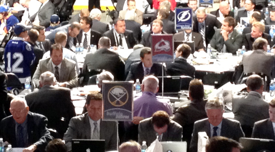 Sal-Cerilli-Upper-Deck-Draft-Runner-NHL-Tampa-Bay-Lightning Draft floor Tampa Bay Lightning