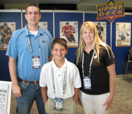 Sal-Cerilli-Upper-Deck-Draft-Runner-with-UD-Staff Upper Deck Booth NHL Draft