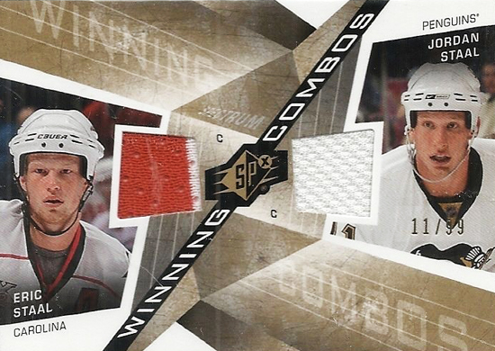 Upper-Deck-25th-Anniversary-Collector-Memories-Jordan-Eric-Staal-Dual-SPx-Jersey-Card