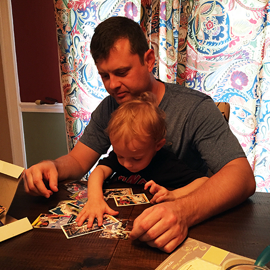 Upper-Deck-Dads-Read-Father-Son-Teach-Kids-Dad-Child-Card-Organizational-Skills