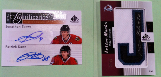 Upper-Deck-Sports-Cards-Collectibles-Expo-Big-Hits-Rare-Inserts-Letter-Marks-kane-toews