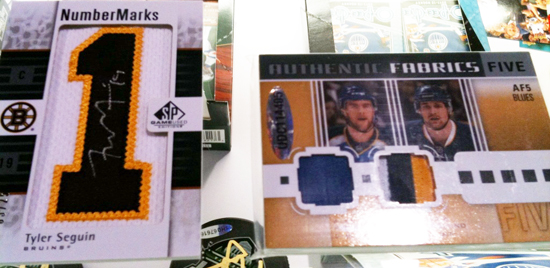 Upper-Deck-Sports-Cards-Collectibles-Expo-Big-Hits-Rare-Inserts-SPGU-Seguin-Blues