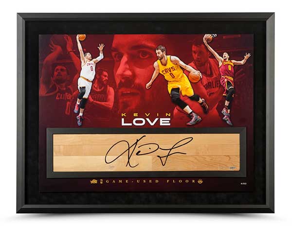 Kevin Love Autographed 36” x 24” Power Forward w/Game-Used Floor