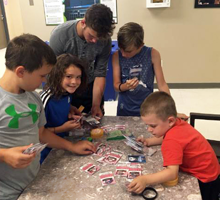 mike-danton-hockey-academy-kids-collect-upper-deck-hockey-cards