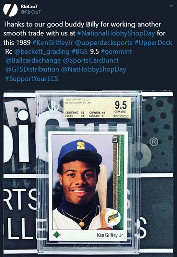 upper deck trade baseball card griffey rookie