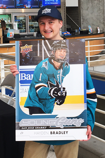 upper-deck-san-jose-sharks-hayden-bradley-young-guns-rookie-card-reveal-make-a-wish
